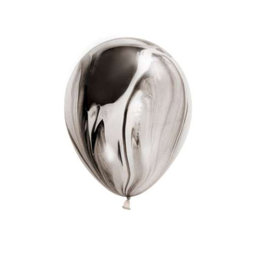 Marbled Balloons - Black - Click Image to Close
